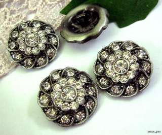 Sparkling Crystal Rhinestone Antique Buttons #S379  