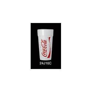  24 Ounce Coca Cola Stock Printed Foam Cups Health 
