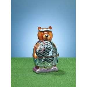  Deco Breeze Tennis Bear Figurine Fan
