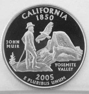 2005 California State Quarter Clad Proof Roll  