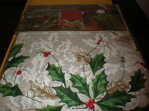 LENOX 70 ROUND IVY HOLIDAY TABLECLOTH NEW IN PACKAGE  
