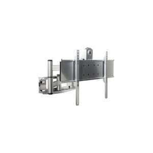  Glossy Silver Universal Flat Panel Articulating Wall Mount 