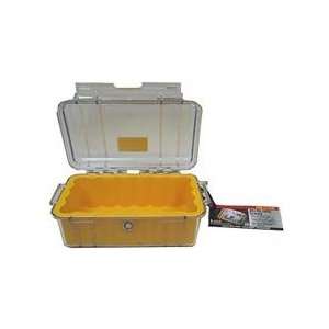 Pelican 1050 Micro Case  Clear Top Yellow  Sports 
