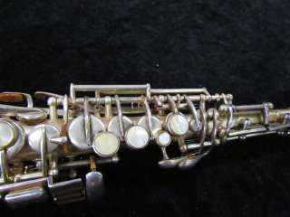   Vintage Holton Silver Eb Prototype Sopranino Saxophone w/Case SN112328