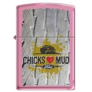   Motor Logo Pink Matte Ladies Zippo Lighter