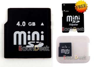 4GB 4 GB Mini SD MiniSD Memory Card MiniSD   SD Adapter  