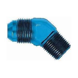   Blue Anodized Aluminum  03AN Male to 1/8 45 Degree Pipe Adapter