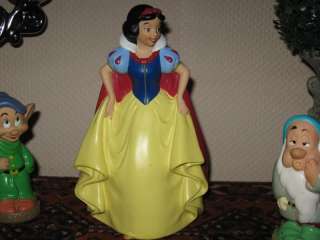 Vintage EURO Snow White Money Bank & 7 Squeaking Dwarfs  