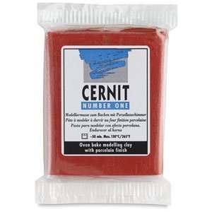  Cernit Polymer Clay   Christmas Red, 2 oz, Cernit Polymer Clay 