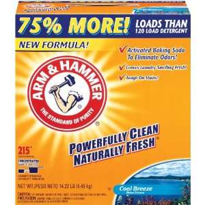 Arm & Hammer Powder Laundry Detergent, Cool Breeze, 215 Load, 14.22 