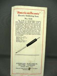 Vintage American Beauty Soldering Iron Catalog Branding  