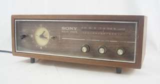 Vintage Sony 8RC 44 AM/FM Clock Radio  