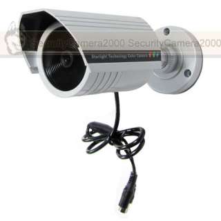 Waterproof 600TVL Star Light Sony CCD Bullet Camera 3.6mm Lens 0 