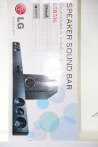 New LG LSB316 280W Sound Bar Wireless Subwoofer & Bluetooth Home 