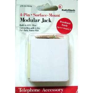  RadioShack 4  Pin Surface Mount Modular jack Electronics