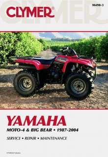 CLYMER ATV REPAIR SERVICE MANUAL YAMAHA YFM 350 MOTO 4, BIG BEAR 1987 
