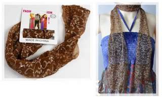 Decorative Fashion Womens Silk Strips Scarf Shawls A227  