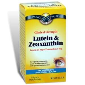 Spring Valley Lutein 25 mg Zeaxanthin 5 mg 30 Softgels  