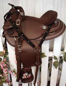 excellent saddle with nice star conchos unique round skirts pretty 