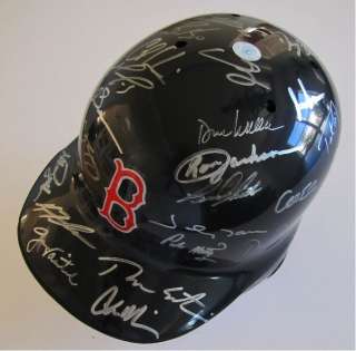   Champs Boston Red Sox Team Auto Batting Helmet Steiner Auth  