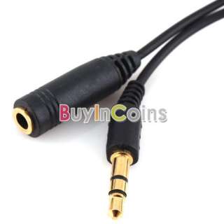 New 3.5mm M/F 1M Stereo Headphone Audio Extension Cord Cable with 