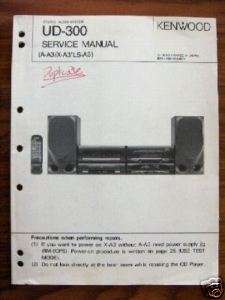 KENWOOD UD 300 STEREO AUDIO SYSTEM SERVICE MANUAL  
