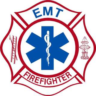 Firefighter Decal Sticker   EMT/Firefighter Maltese Decal in 
