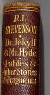 Leather; DR. JEKYLL & MR. HYDE Stevenson leatherbound  