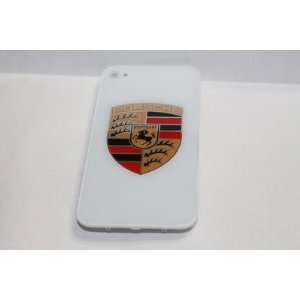  iphone 4 gsm At&T white Porsche back cover door replacment 