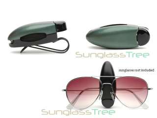GREEN Car SUN VISOR CLIP Holder Sunglasses/Eyeglasses/Reading Glasses 