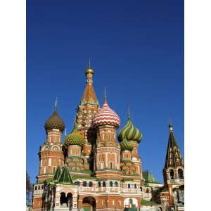  Moscow, Red Square, St Basils Cathedral, Russia Stretched 