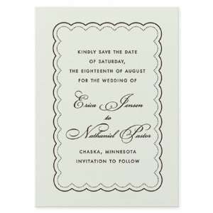   Sea Mist Save the Date Card by Martha Stewart Wedding Invitations