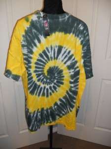   Green Bay PACKERS Mens 4XLARGE 4XL Funky Tie Dyed T Shirt 5TX  