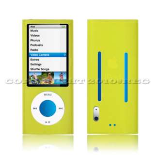 GREEN YELLOW SILICONE CASE COVER SKIN SLEEVE ARMBAND FOR APPLE IPOD 