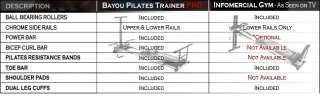 New BAYOU Total Trainer Pilates Reformer Pro Home Gym 846291000905 