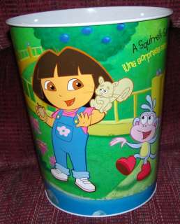 DORA THE EXPLORER DECORATED TRASH CAN WASTE BIN NEW  