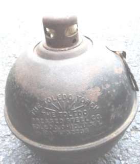 Toledo Torch Smudge Pot with Wick Highway railroad Flare Original 
