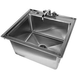 16 Gauge Regency Drop In Stainless Steel Sink with Faucet 20 x 16 x 