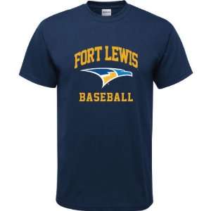   College Skyhawks Navy Youth Baseball Arch T Shirt
