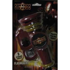    Marvel Iron Man Flashlight with 3 Projector Discs Toys & Games
