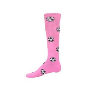  Soccer Ball Pattern Socks / Pink