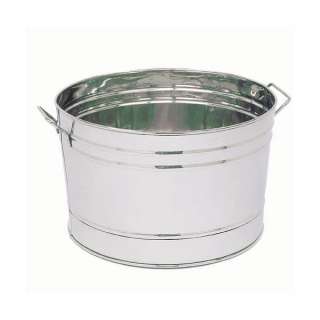 Round Stainless Steel Tub / Ice Bucket Cooler by Achla  