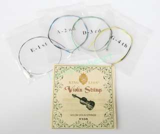 Violin Nylon Core Strings Silver Wound set 138#  
