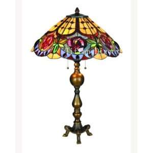  Tiffany Style Stained Glass Table Desk Lamp Victorian 