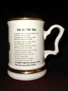 Princess William Ware England BITTER END Beer Mug  