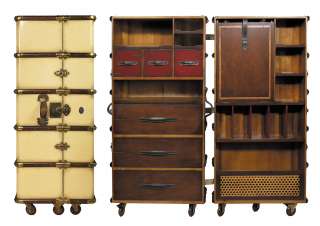   MODELS Stateroom Armoire Travel Trunk Ivory Wardrobe Ship Chest  