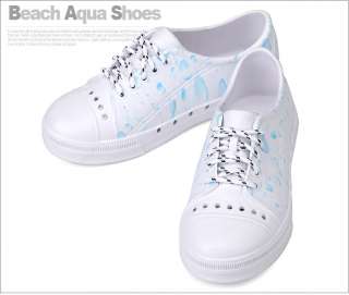 Aqua White Swim Sports Beach Water Womens Shoes  