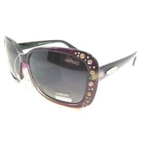   Rhinestone Fashion Crystal Ladies Sunglasses UV Protection DARK PURPLE