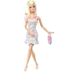   Pink And Silver Barbie Fashionistas Swapping Styles Doll Toys & Games