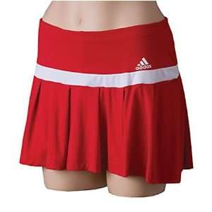  Womens Adidas Response Tennis Court Skort   Red/White 